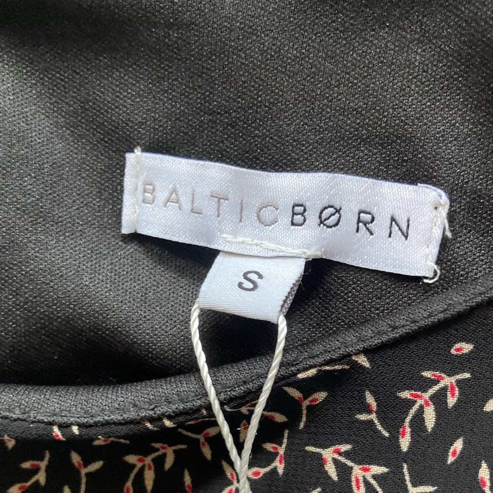 🏇 Baltic Born Prim Pleated Floral Black Midi Dress - Picture 2 of 15